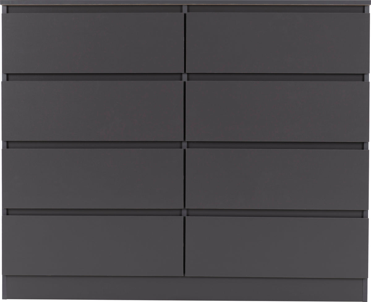 Malvern 8 Drawer Chest - Grey - view 10