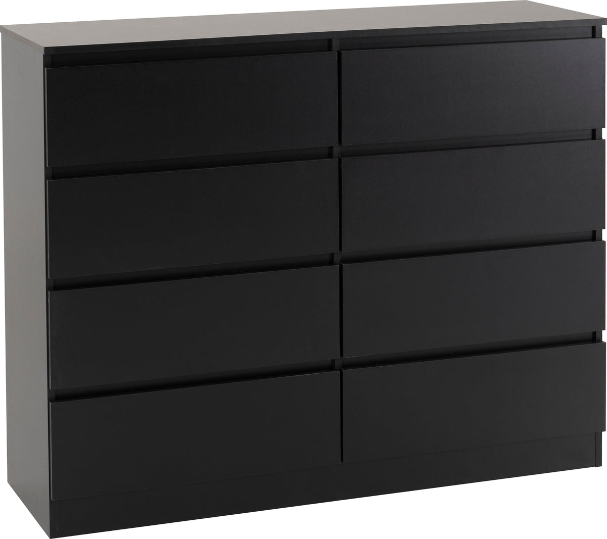 Malvern 8 Drawer Chest - Black - view 12