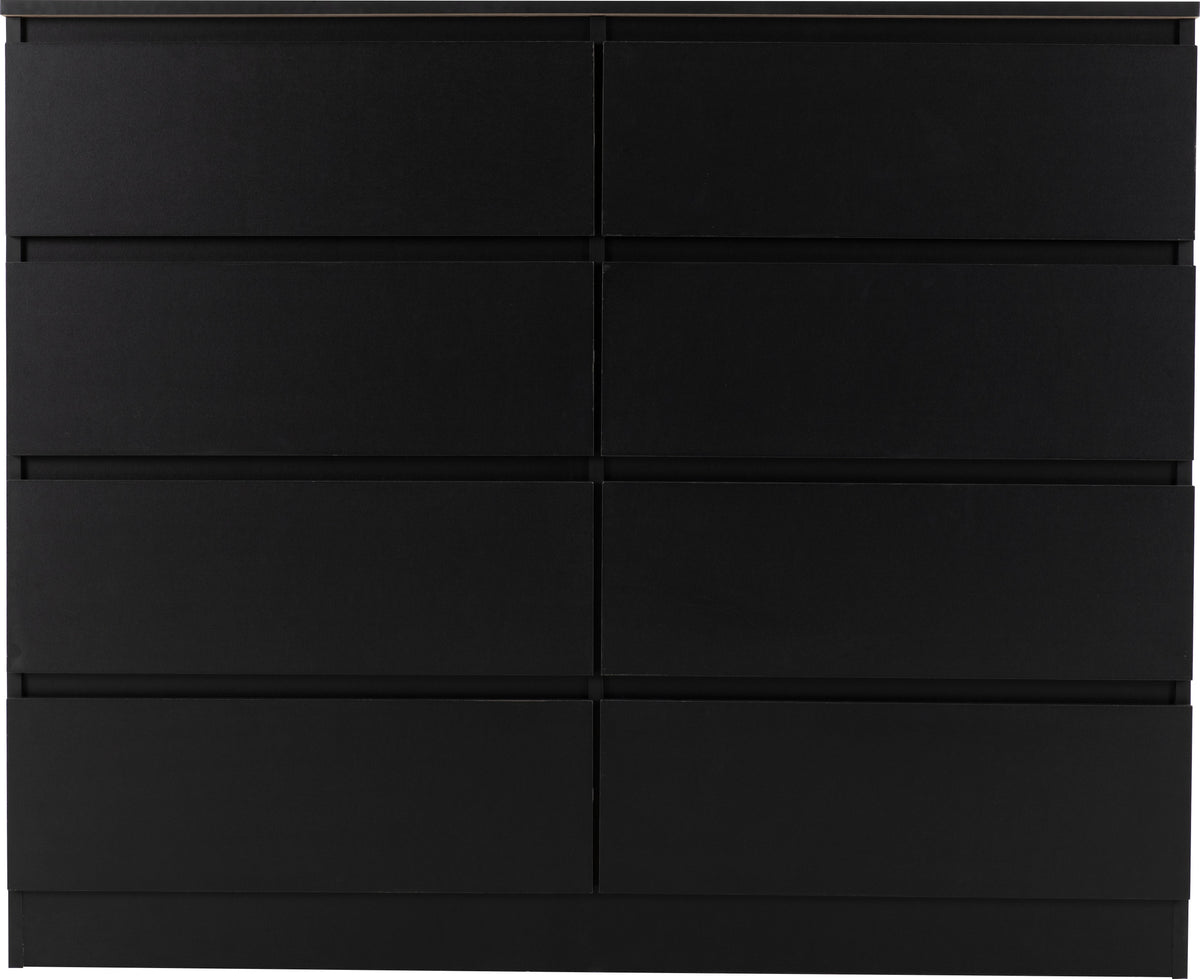 Malvern 8 Drawer Chest - Black - view 10