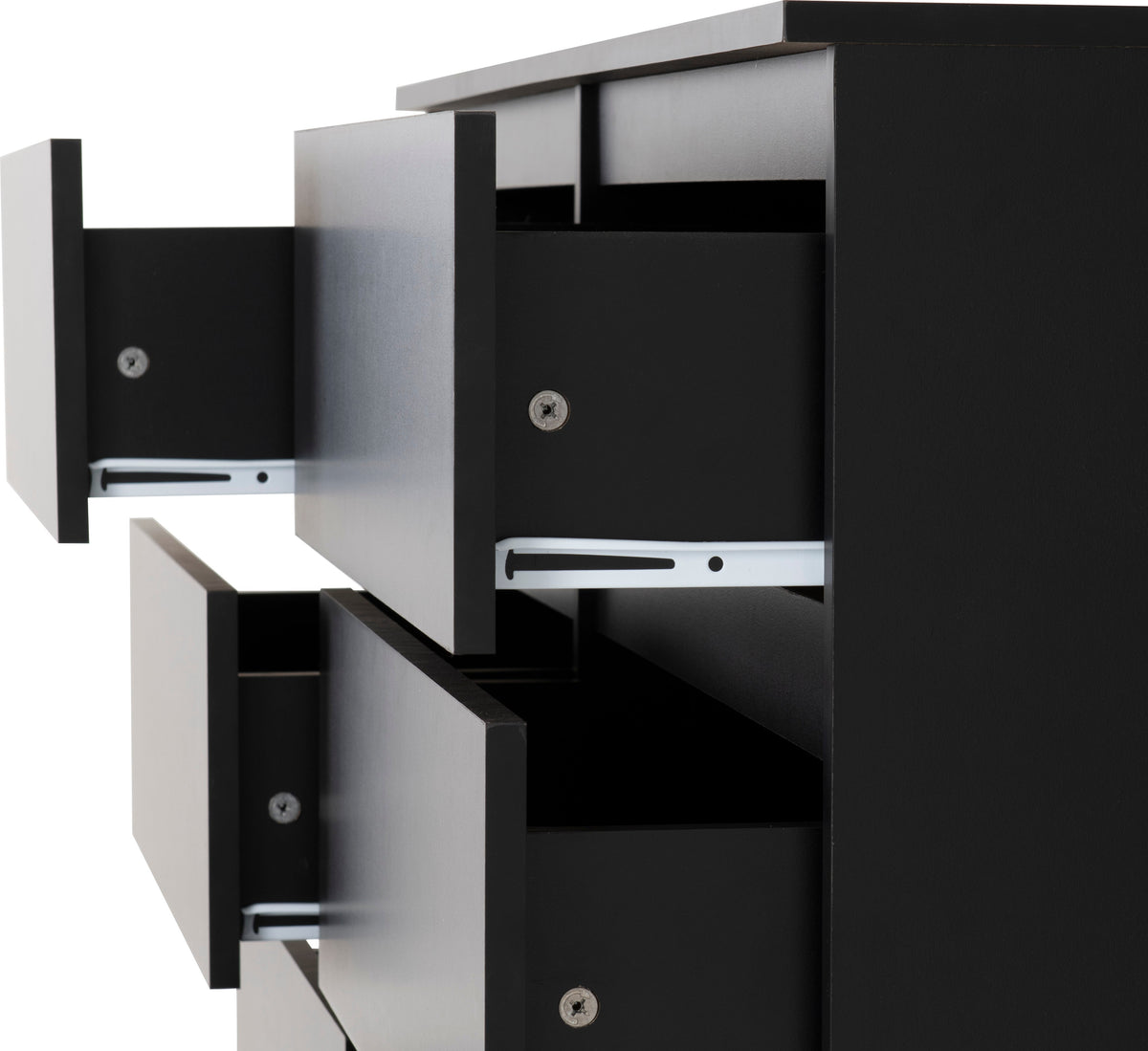 Malvern 8 Drawer Chest - Black - view 7