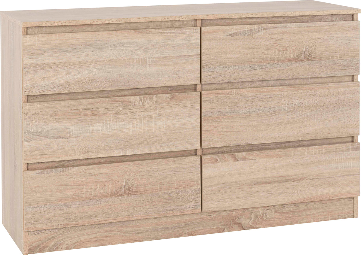 Malvern 6 Drawer Chest - Sonoma Oak Effect - view 11