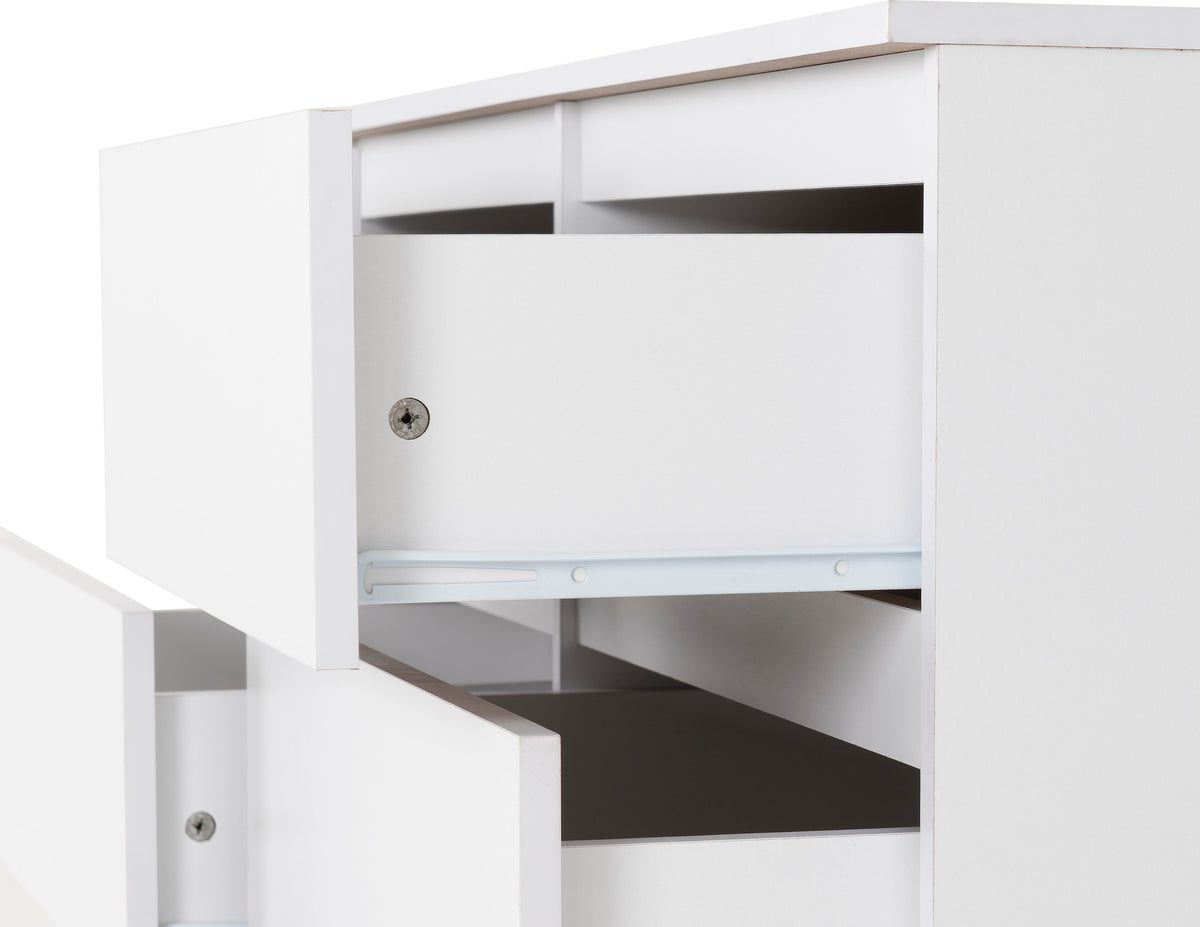 Malvern 6 Drawer Chest - White - view 8