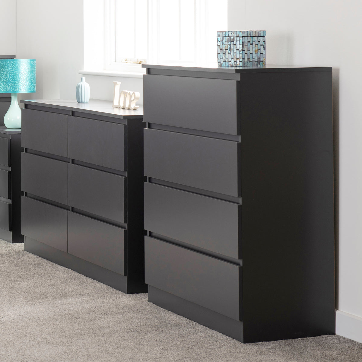 Malvern 4 Drawer Chest - Grey - view 6