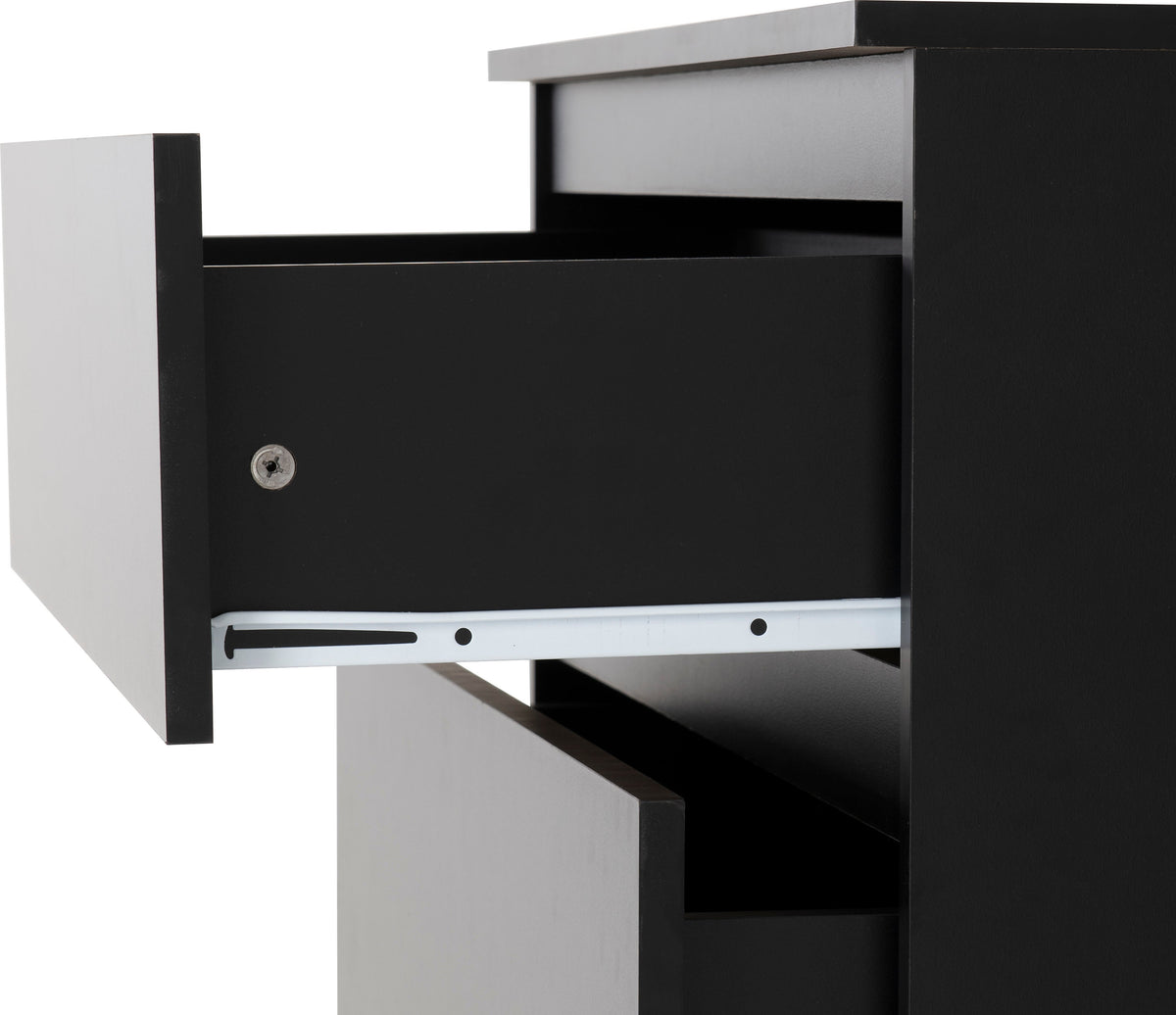 Malvern 4 Drawer Chest - Black - view 7