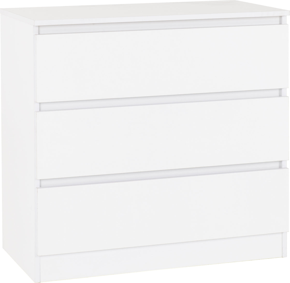 Malvern 3 Drawer Chest - White - view 12