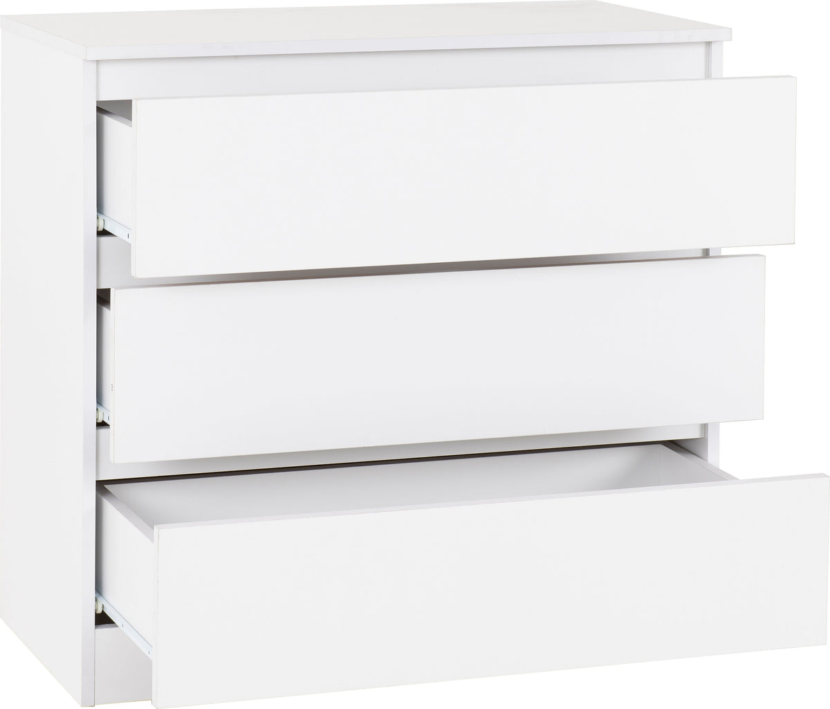 Malvern 3 Drawer Chest - White - view 11
