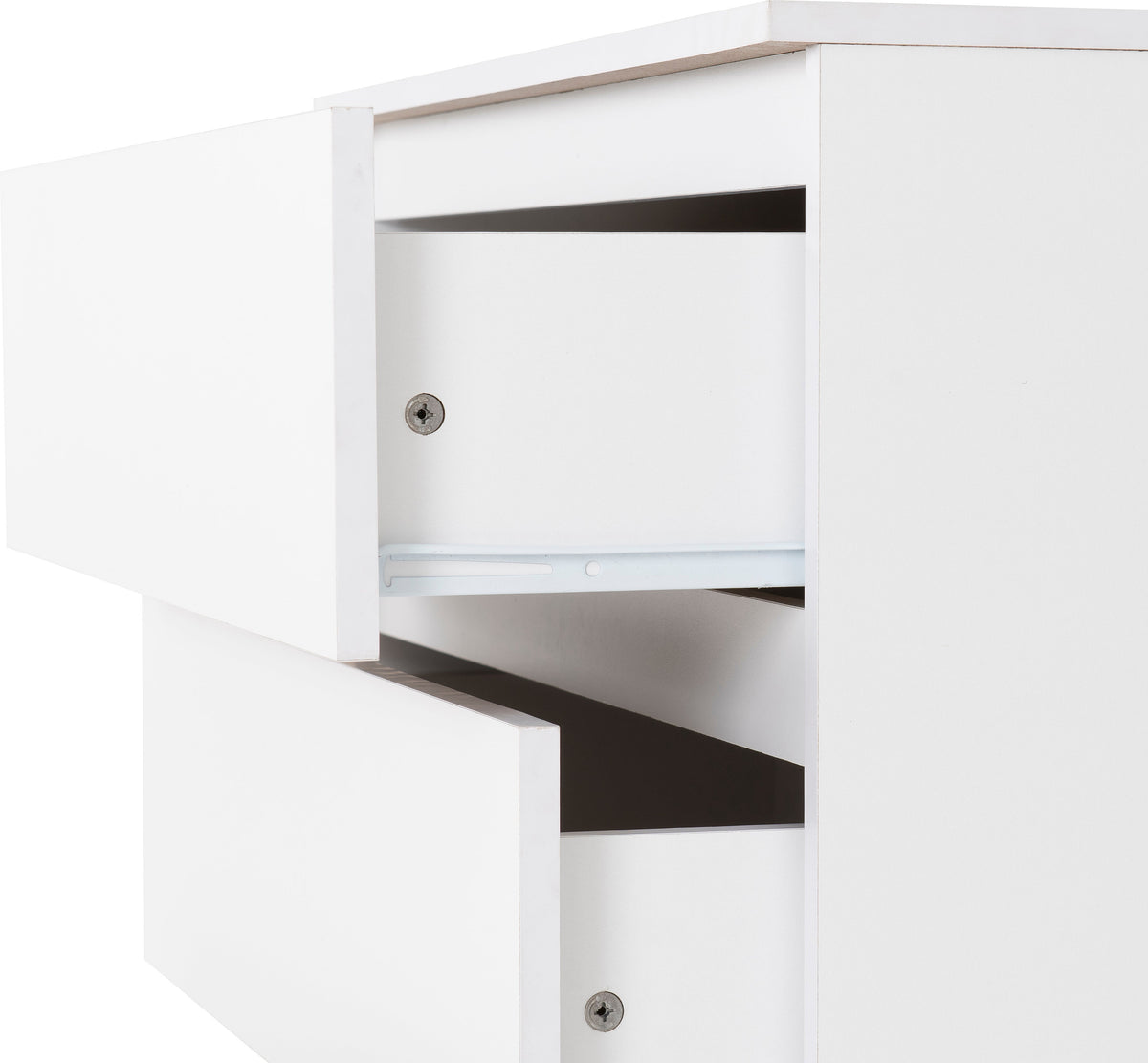 Malvern 3 Drawer Chest - White - view 7