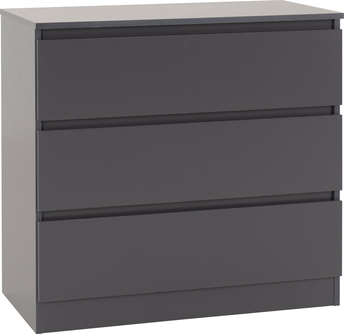 Malvern 3 Drawer Chest - Grey - view 11