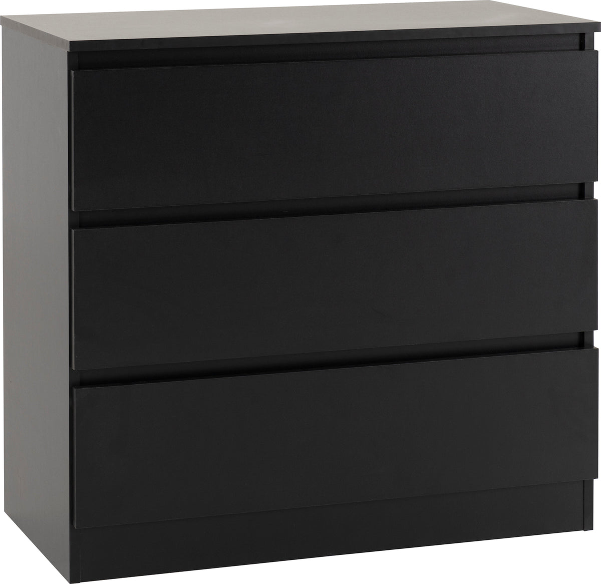 Malvern 3 Drawer Chest - Black - view 12
