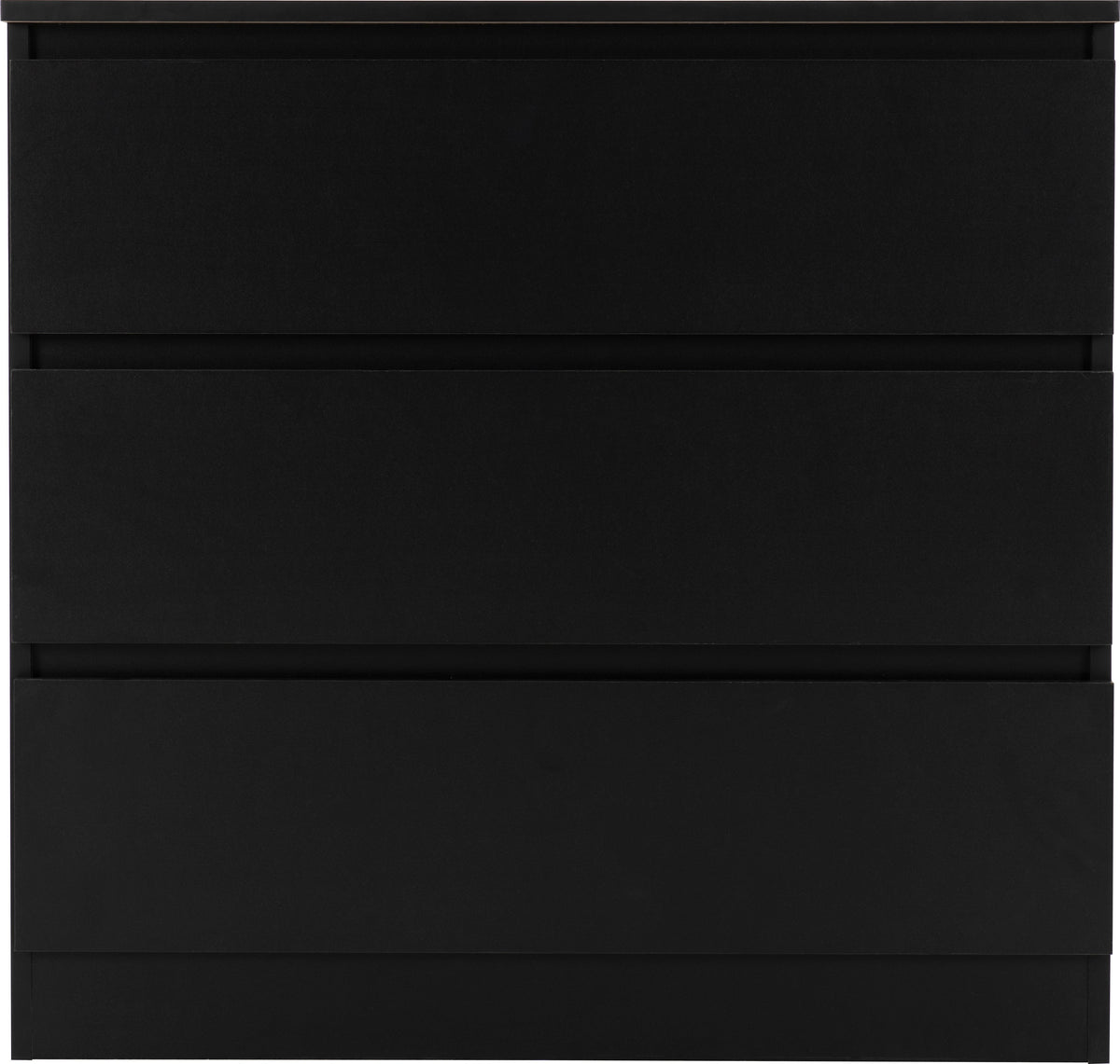 Malvern 3 Drawer Chest - Black - view 10