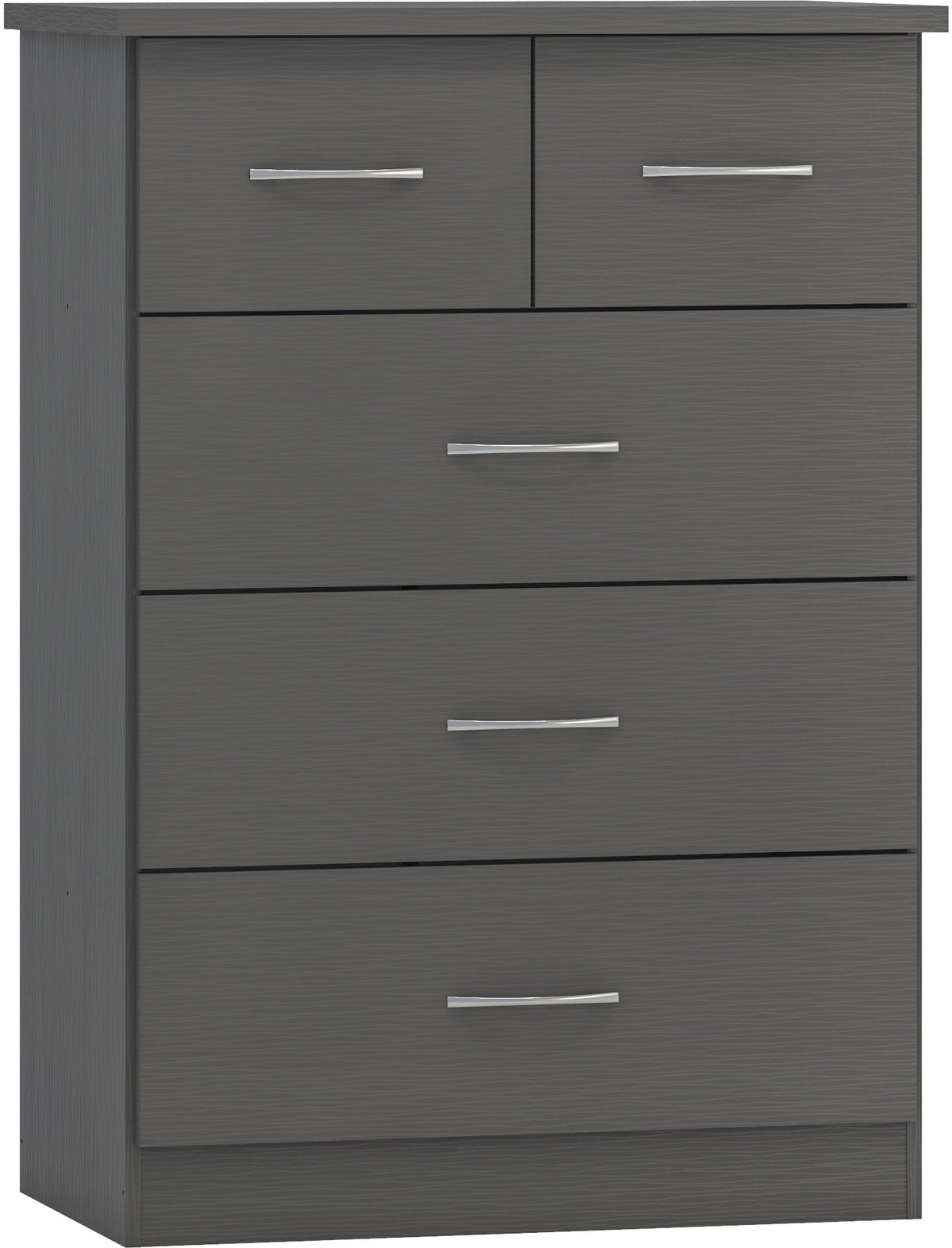 Nevada 3+2 Drawer Chest - 3D Effect Grey - view 11