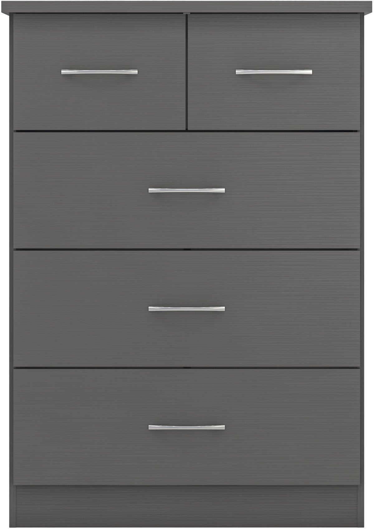 Nevada 3+2 Drawer Chest - 3D Effect Grey - view 10