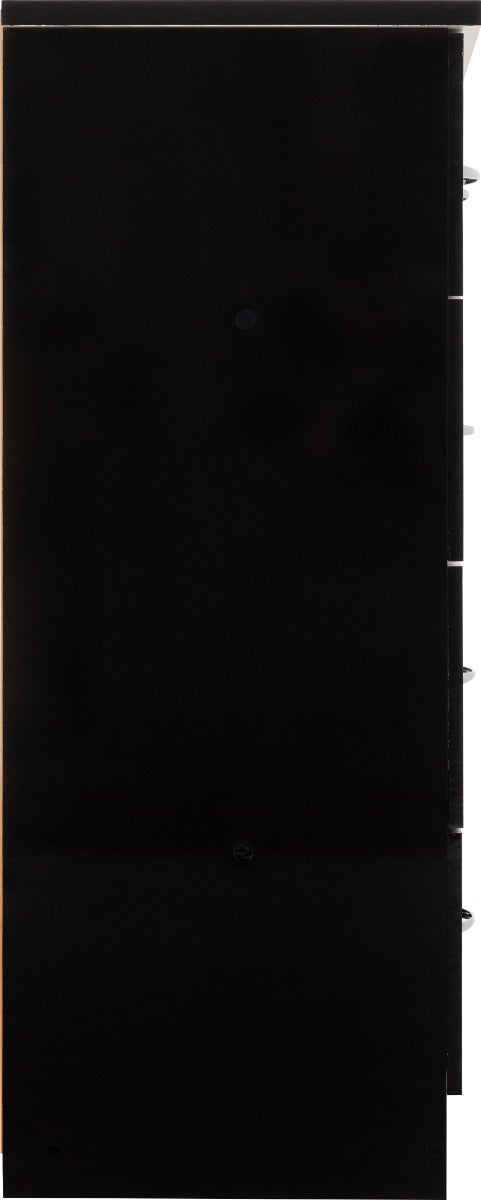 Nevada 3+2 Drawer Chest - Black Gloss - view 5