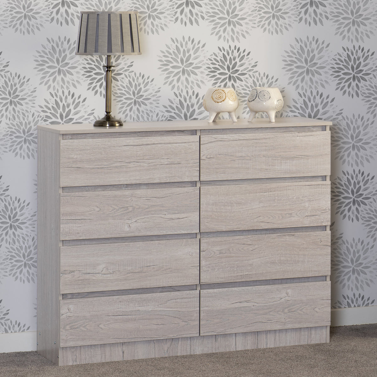 Malvern 8 Drawer Chest - Urban Snow - view 5