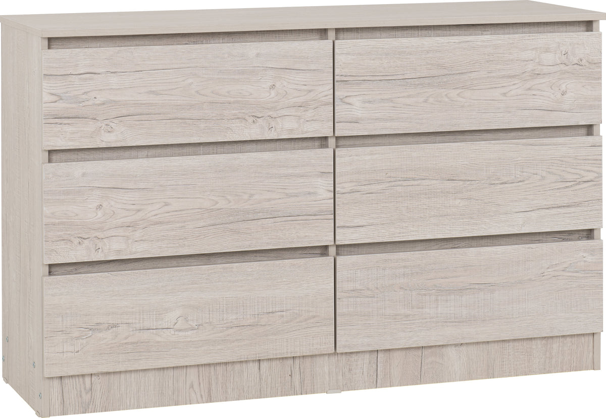 Malvern 6 Drawer Chest - Urban Snow - view 11
