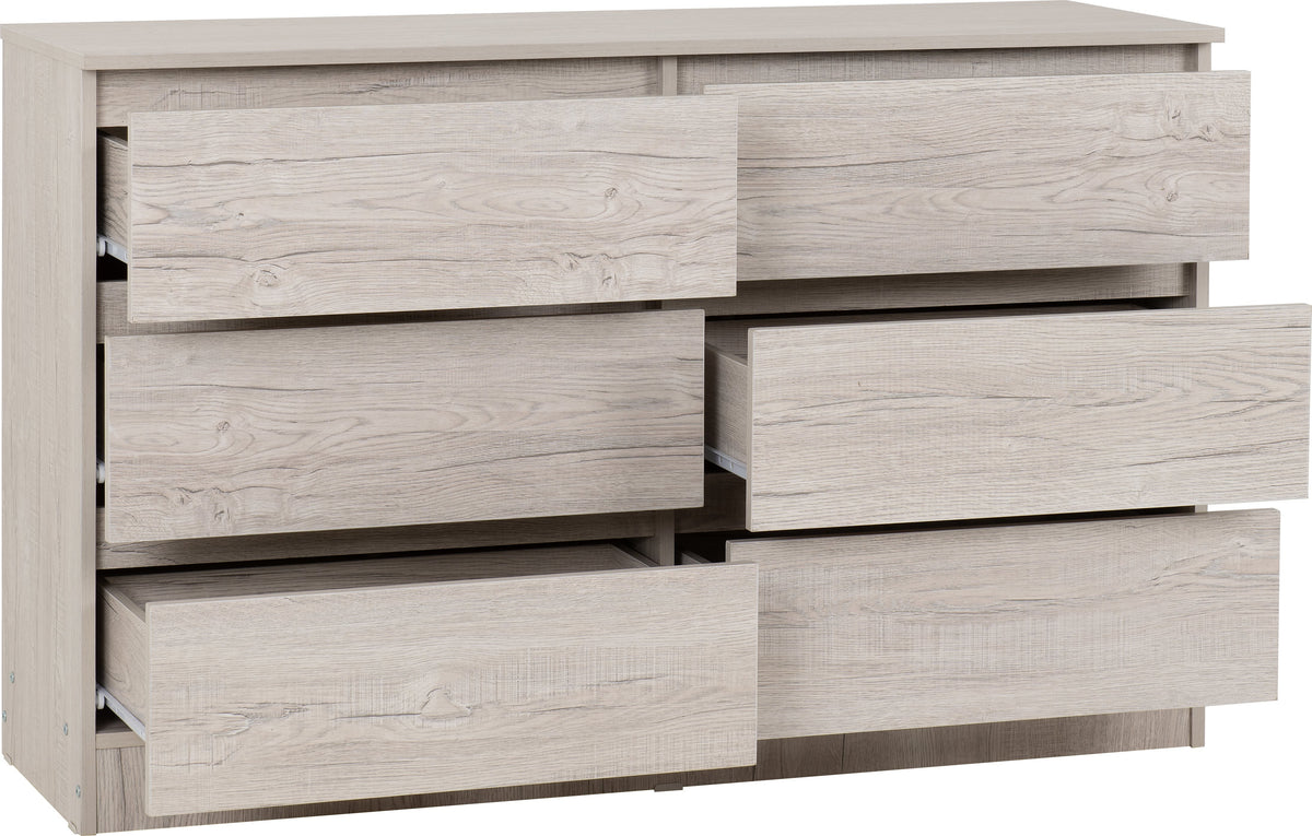 Malvern 6 Drawer Chest - Urban Snow - view 10