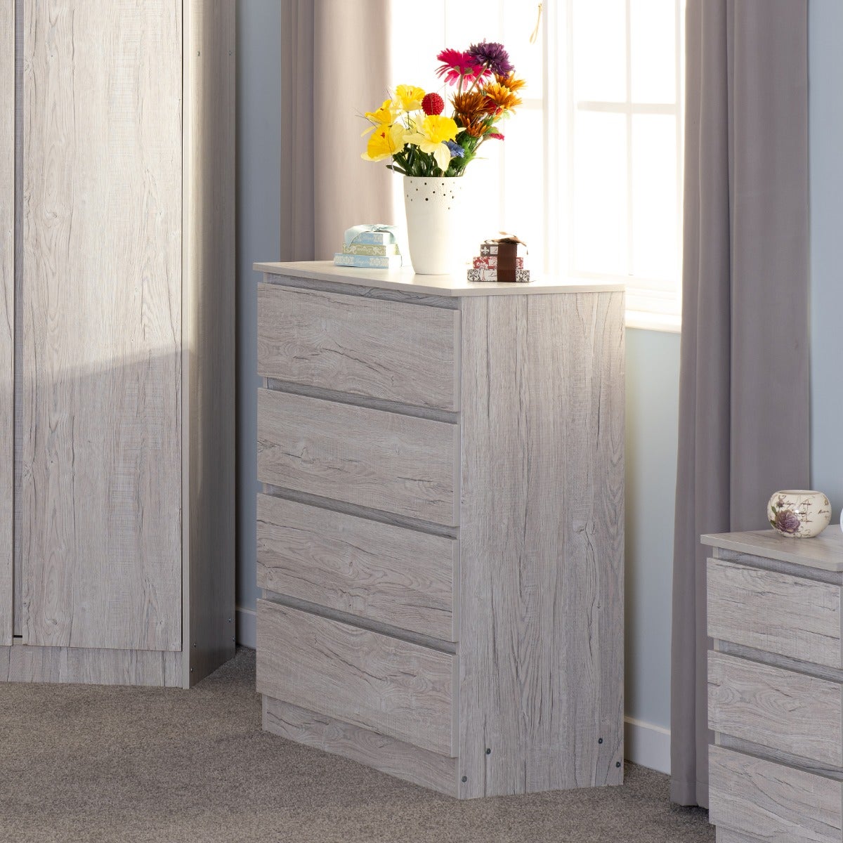 Malvern 4 Drawer Chest - Urban Snow - view 8