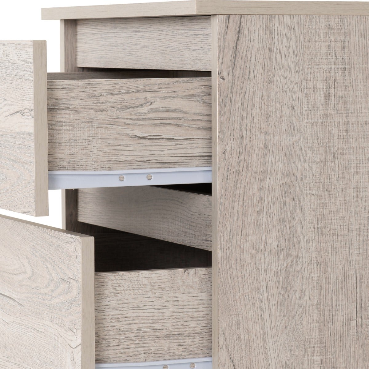 Malvern 5 Drawer Narrow Chest - Urban Snow - view 7