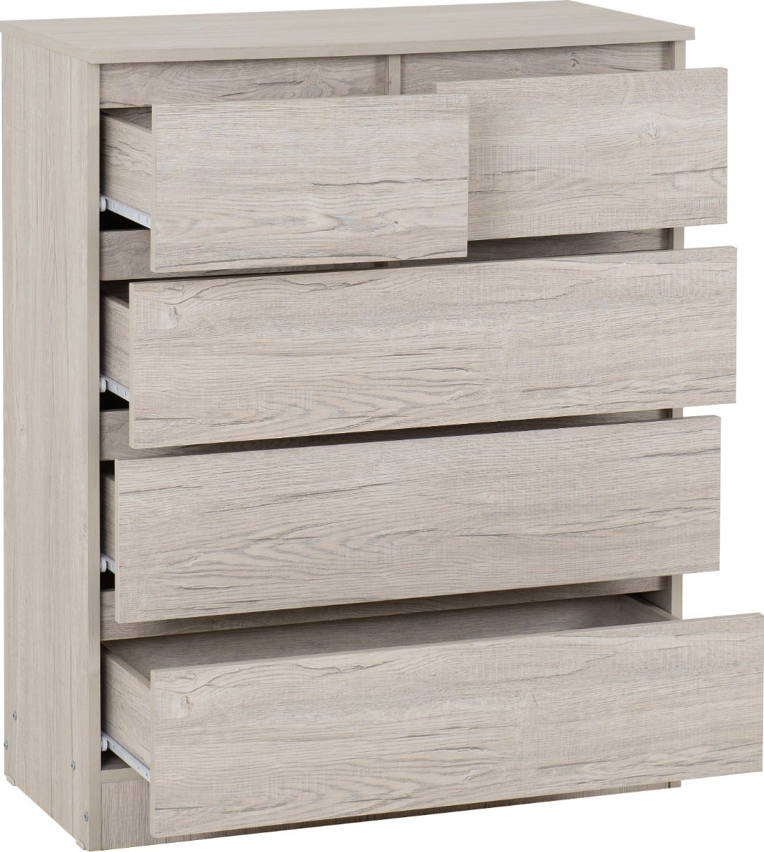 Malvern 3+2 Drawer Chest - Urban Snow - view 3