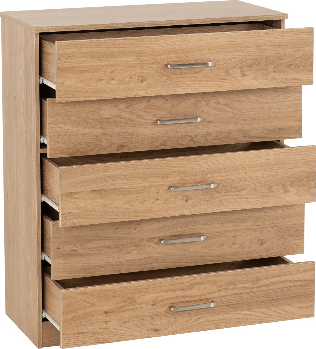 Dakota 5 Drawer Chest - Oak Effect - view 3