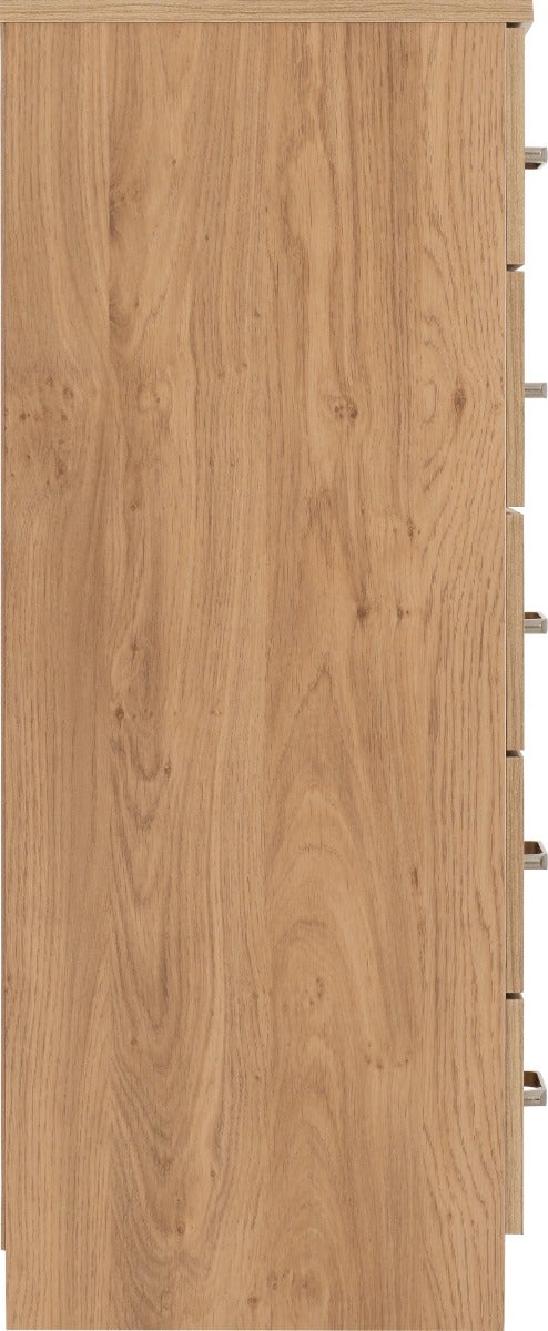 Dakota 5 Drawer Narrow Chest - Oak Effect - view 5