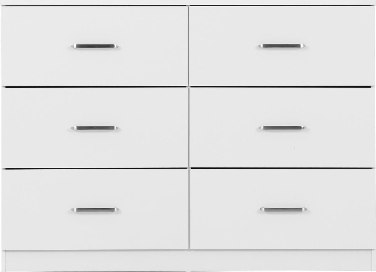 Dakota 6 Drawer Chest - White - view 4