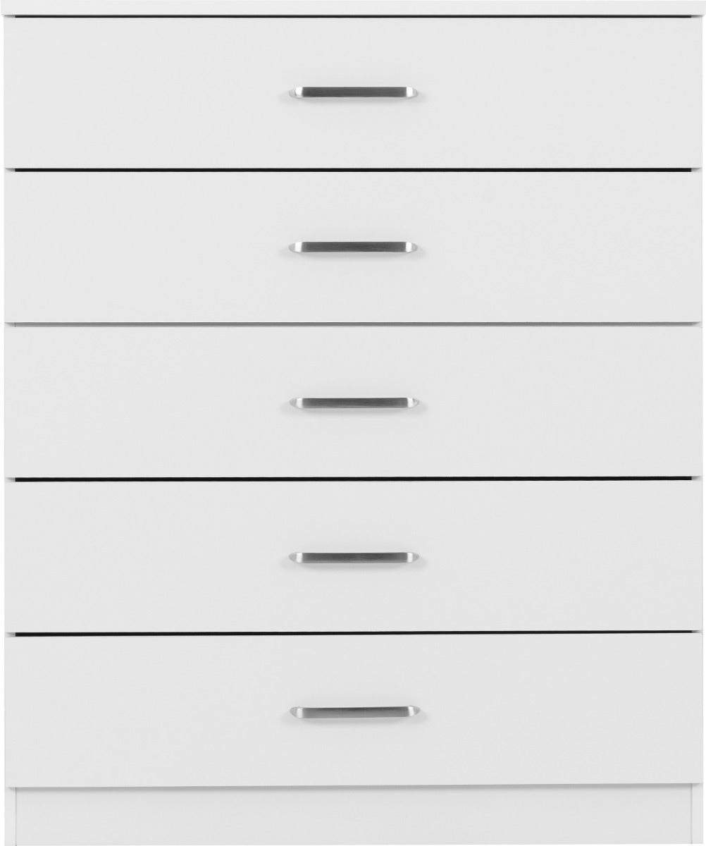 Dakota 5 Drawer Chest - White - view 4