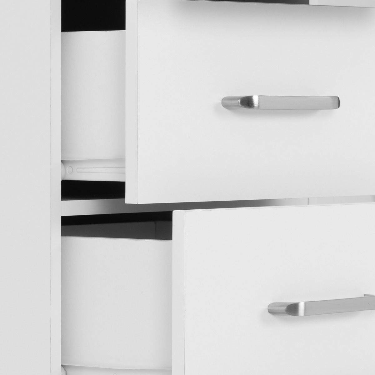 Dakota 5 Drawer Narrow Chest - White - view 7