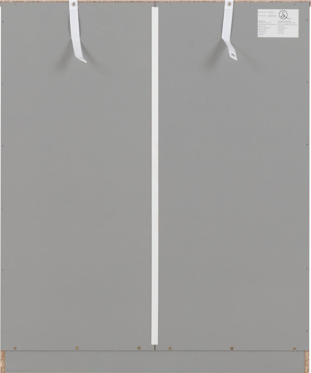 Dakota 5 Drawer Chest - Light Grey - view 6