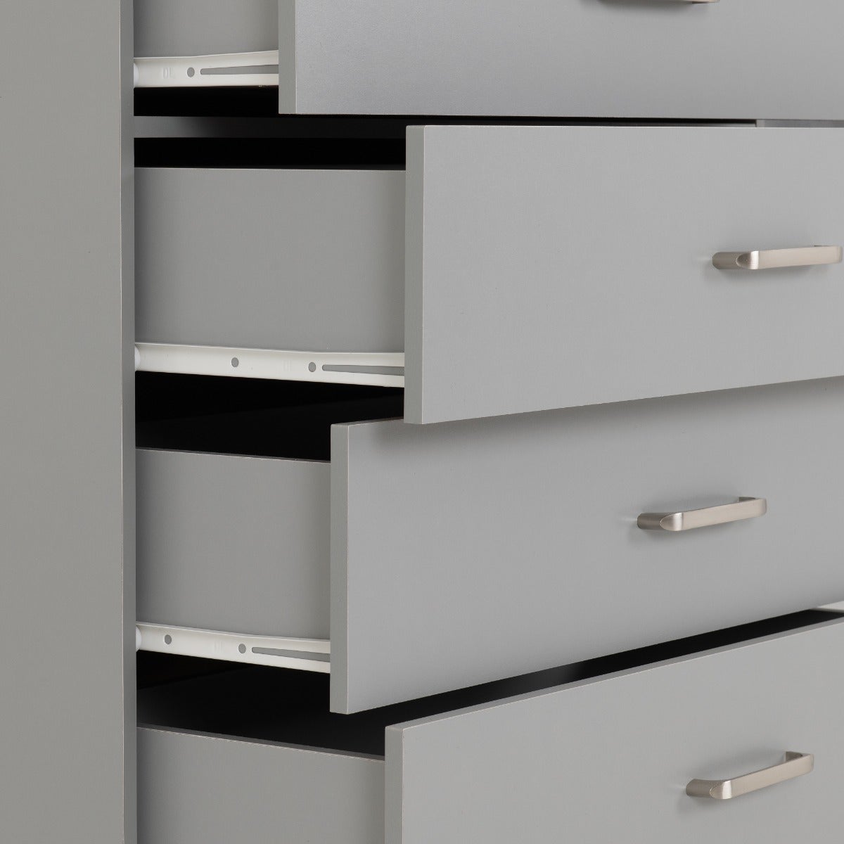 Dakota 5 Drawer Chest - Light Grey - view 7