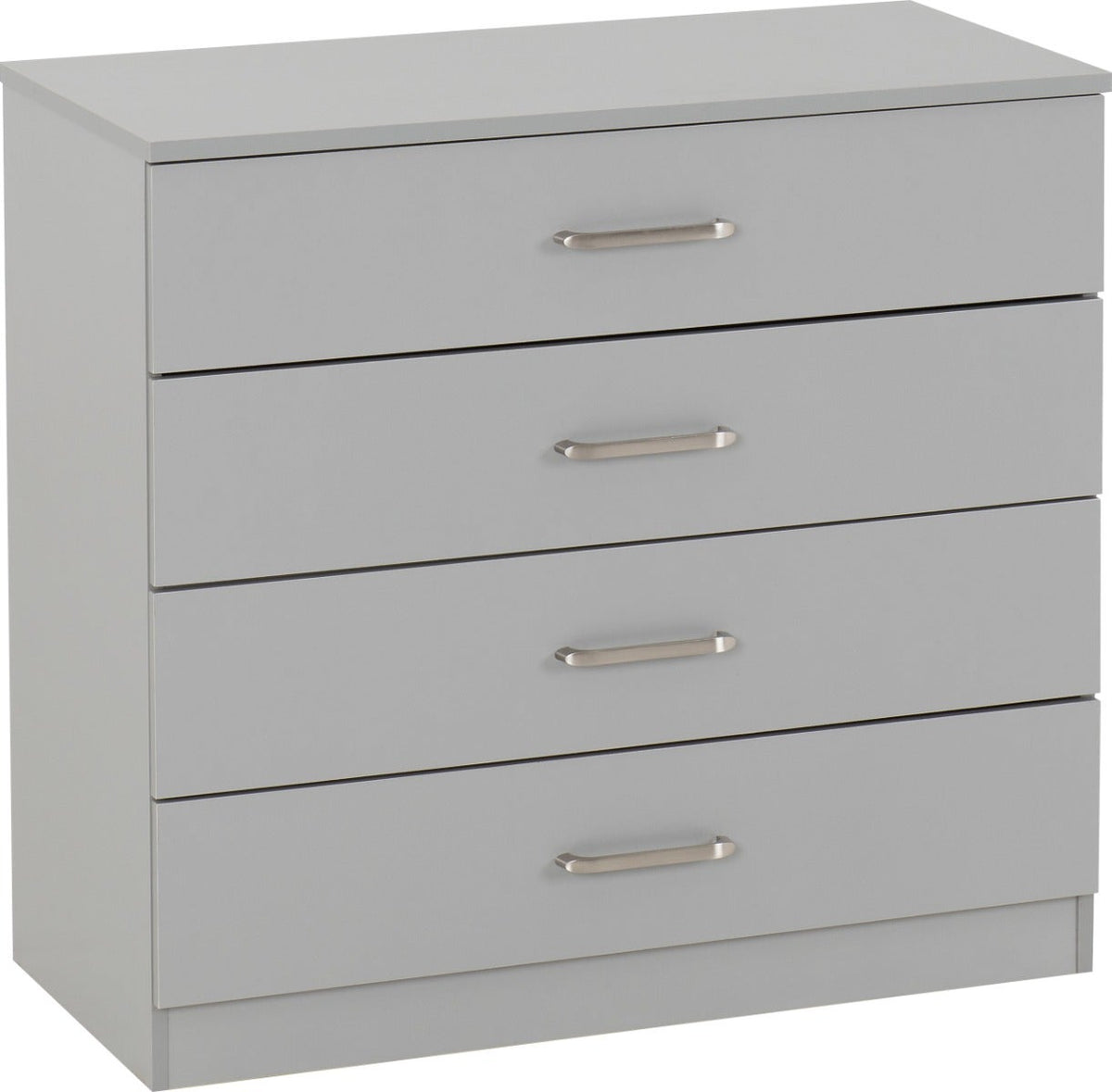 Dakota 4 Drawer Chest - Light Grey - view 2