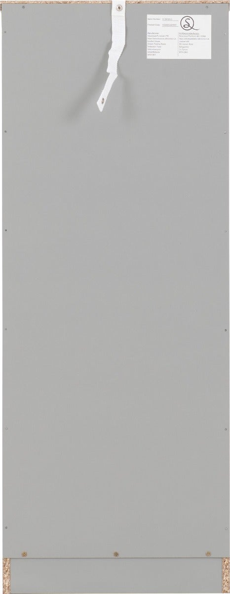 Dakota 5 Drawer Narrow Chest - Light Grey - view 6