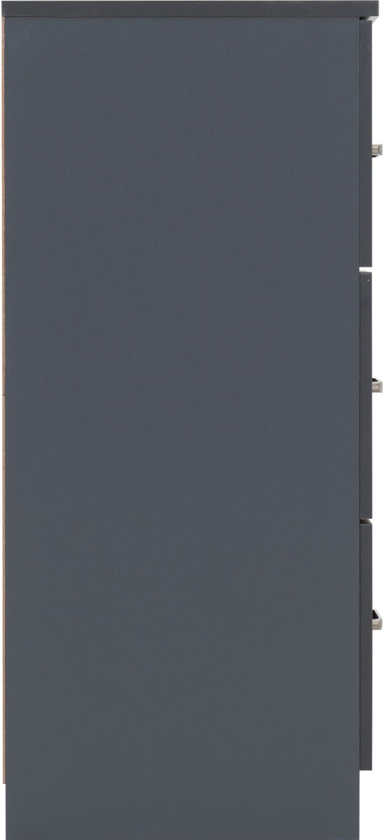 Dakota 6 Drawer Chest - Dark Grey - view 5