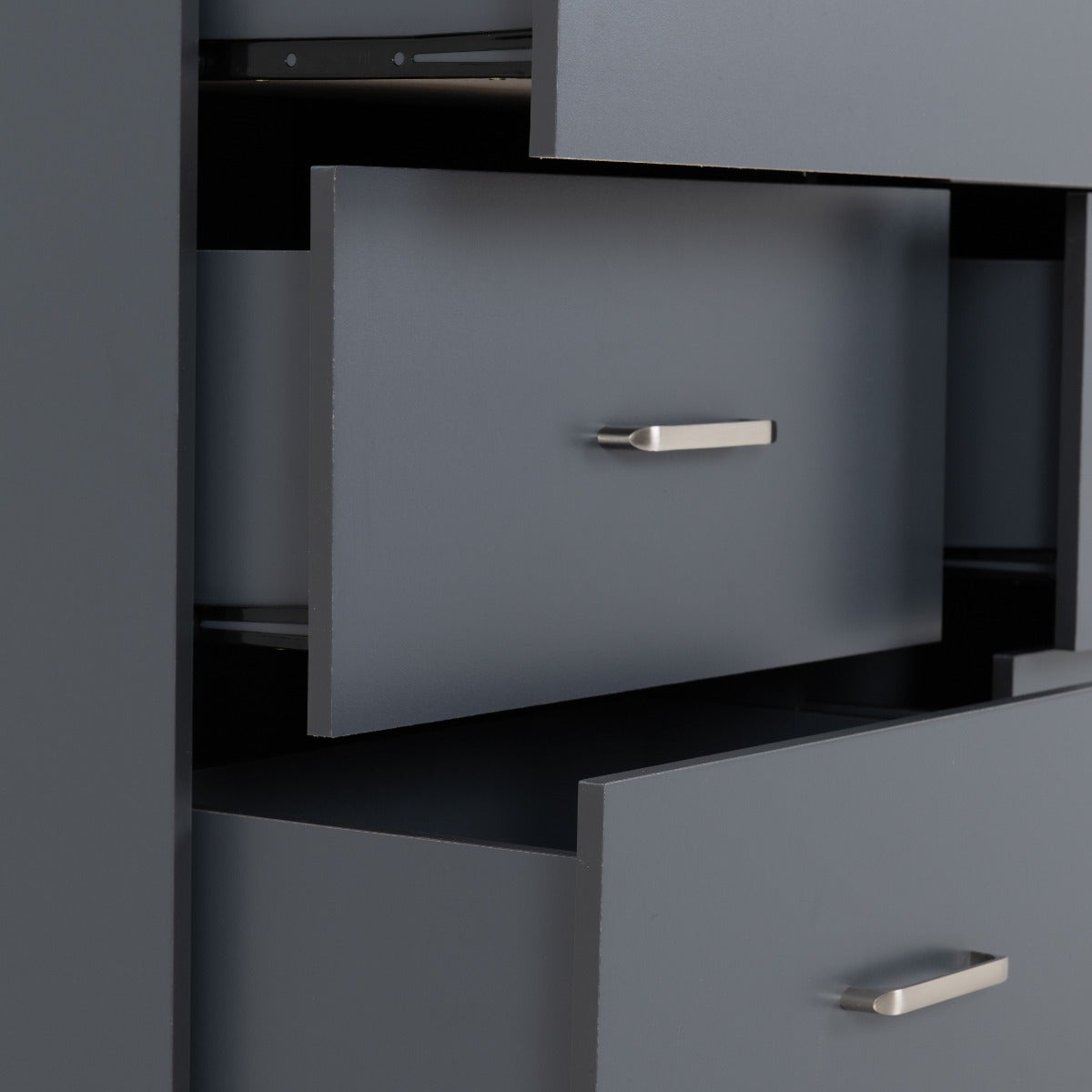 Dakota 6 Drawer Chest - Dark Grey - view 7