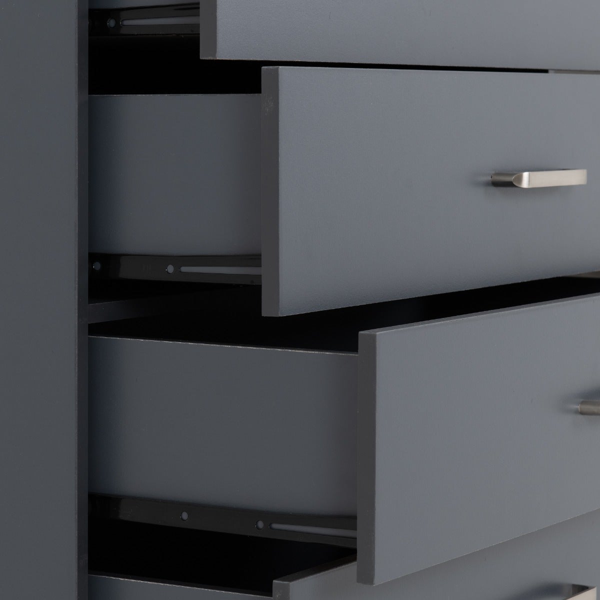 Dakota 4 Drawer Chest - Dark Grey - view 7