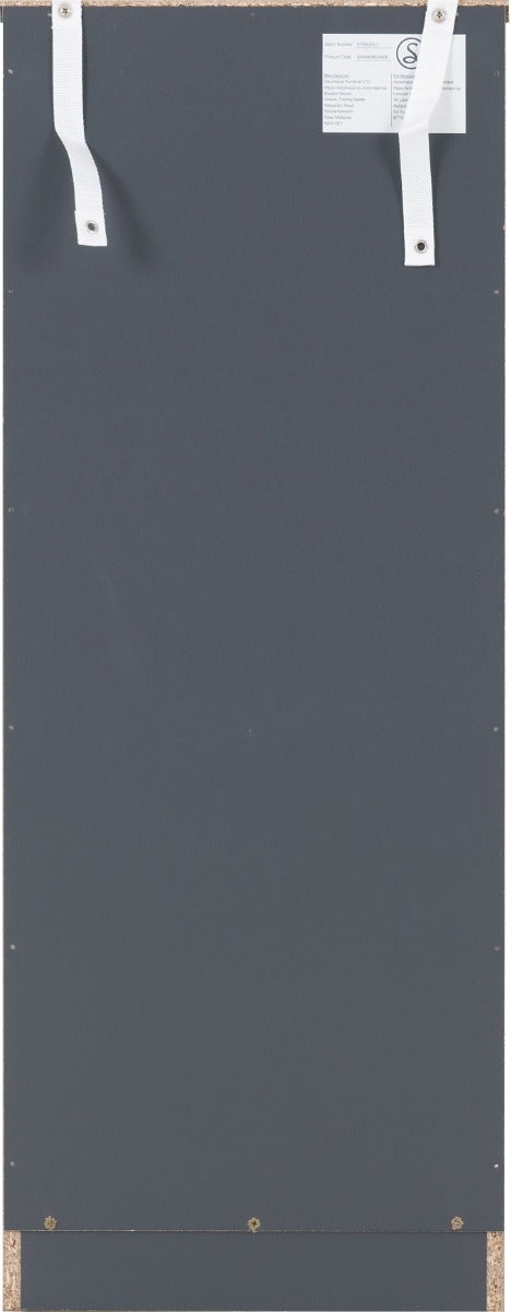 Dakota 5 Drawer Narrow Chest - Dark Grey - view 6