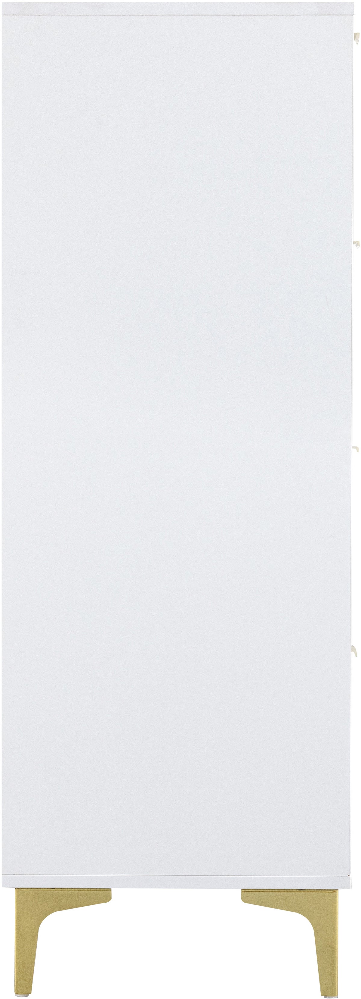 Miami 3+2 Drawer Chest - White/Gold - view 5