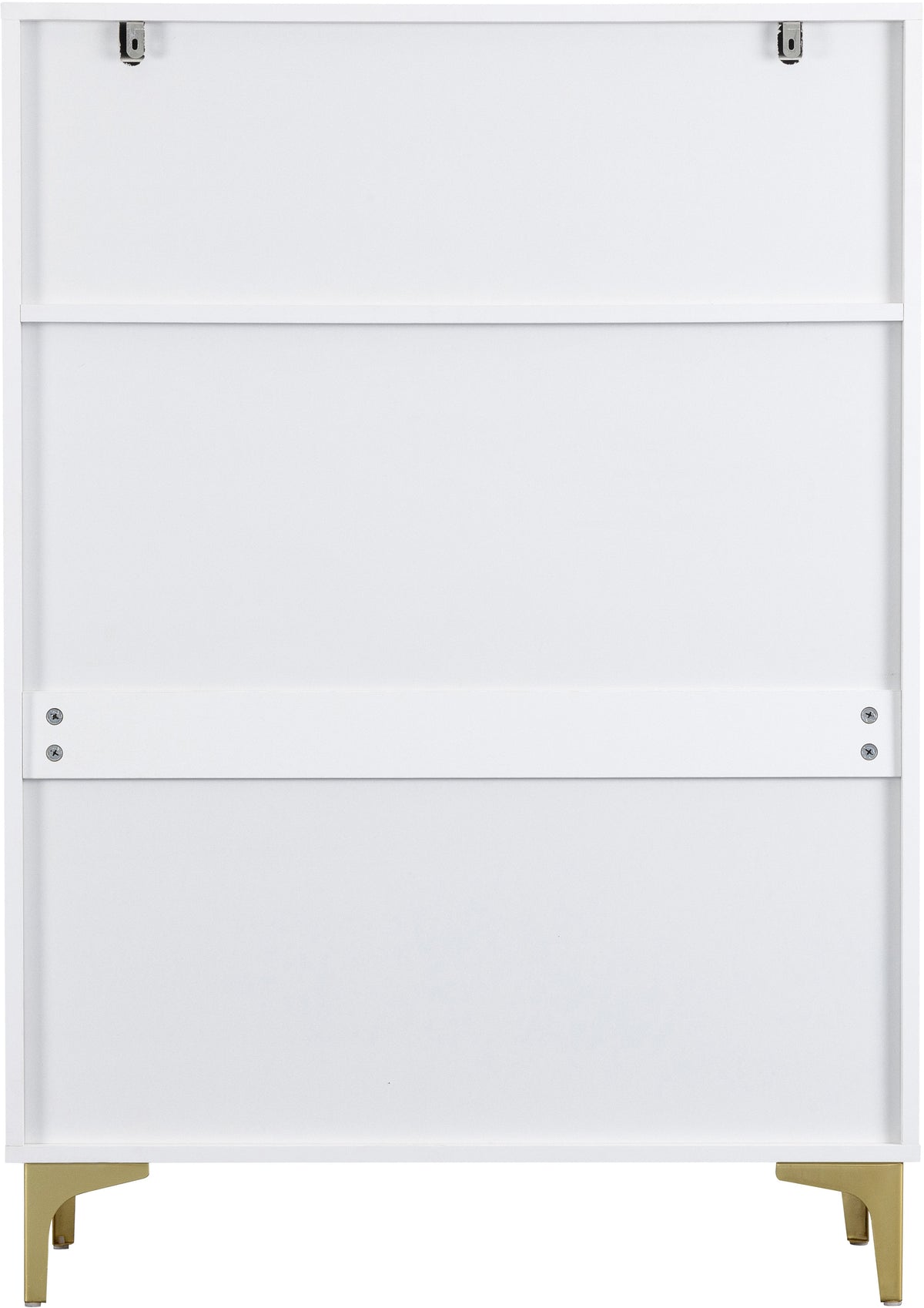 Miami 3+2 Drawer Chest - White/Gold - view 4
