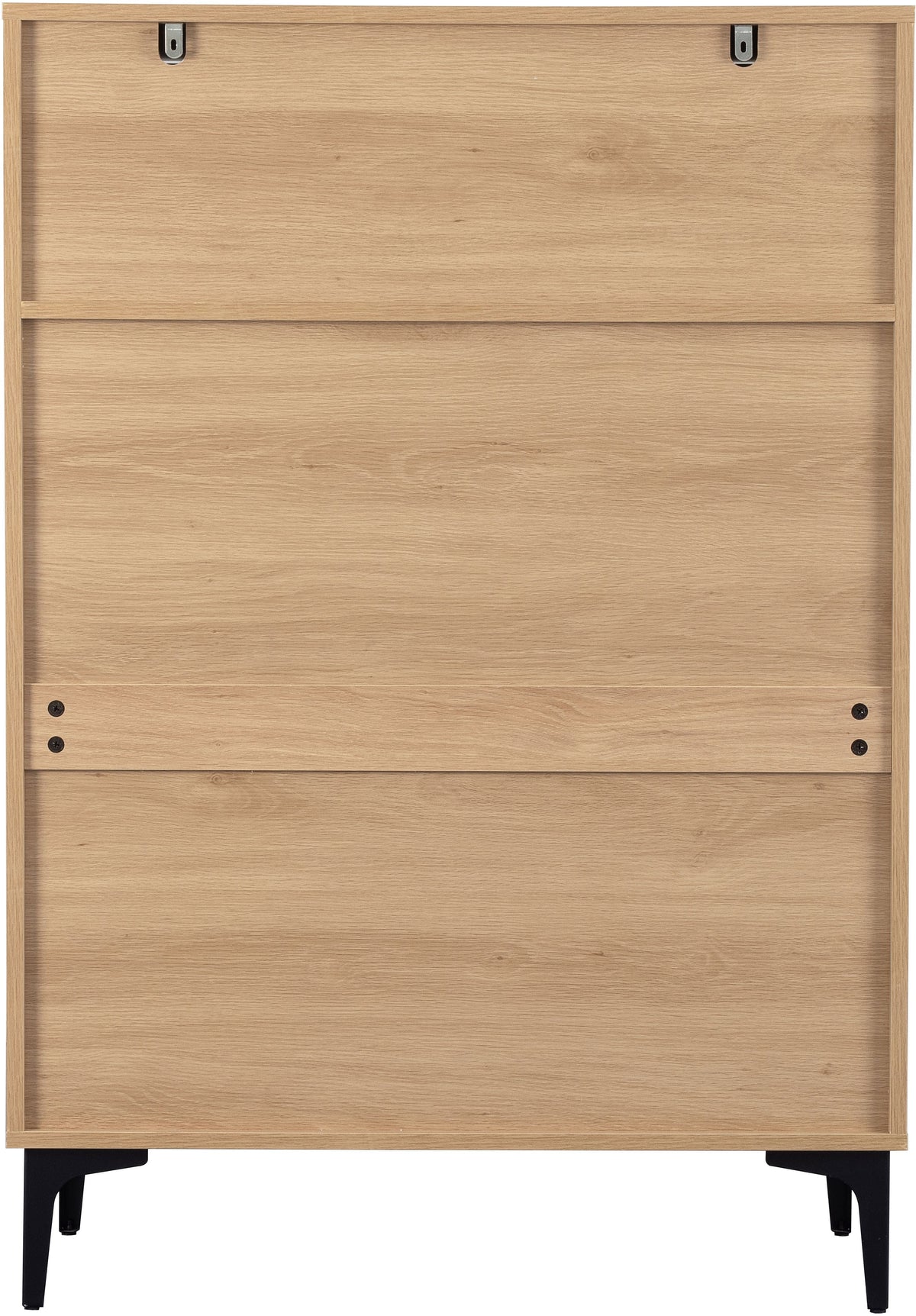 Miami 3+2 Drawer Chest - Oak Effect/Black - view 4