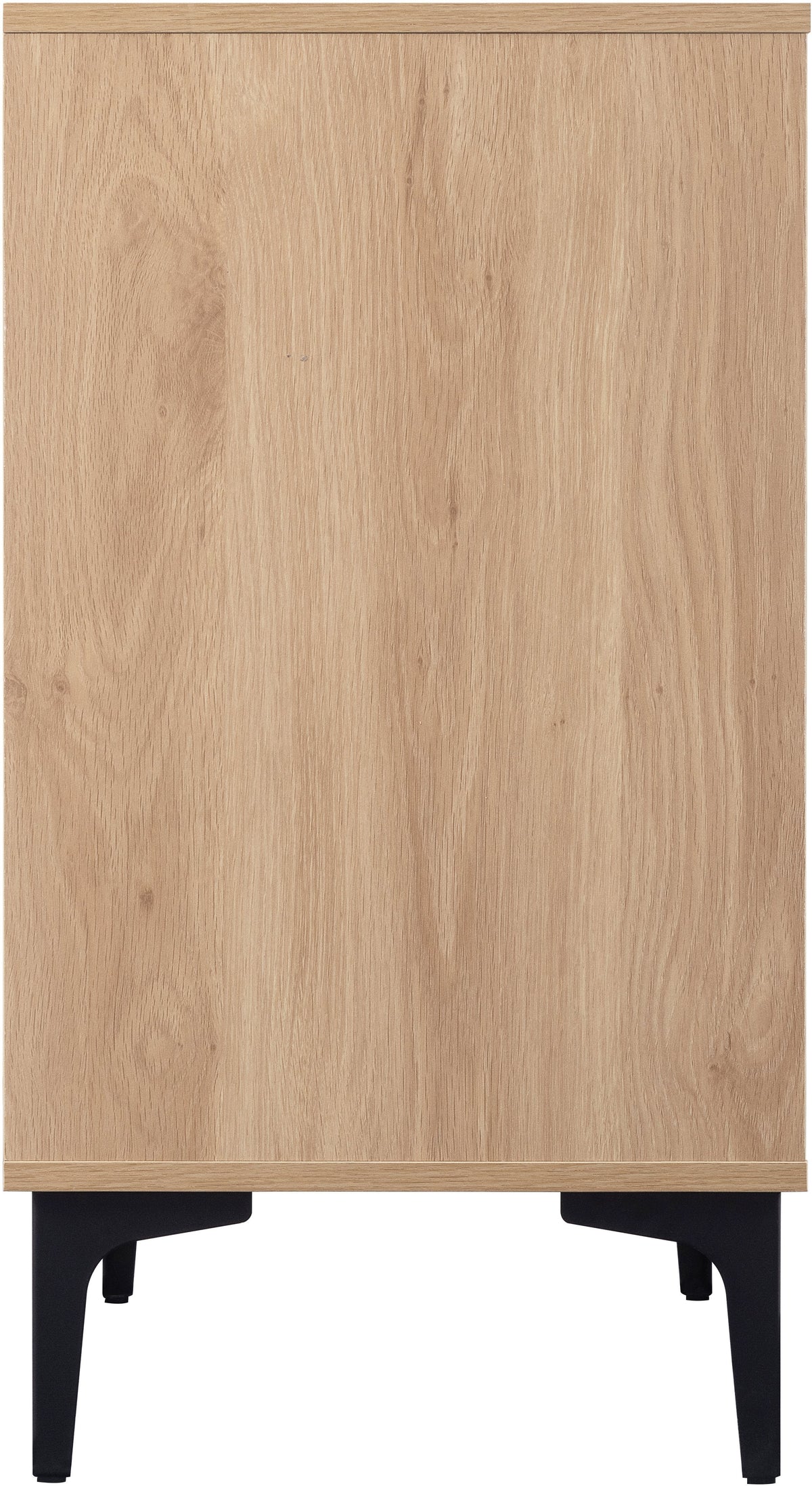 Miami 3 Drawer Chest - Oak Effect/Black - view 5