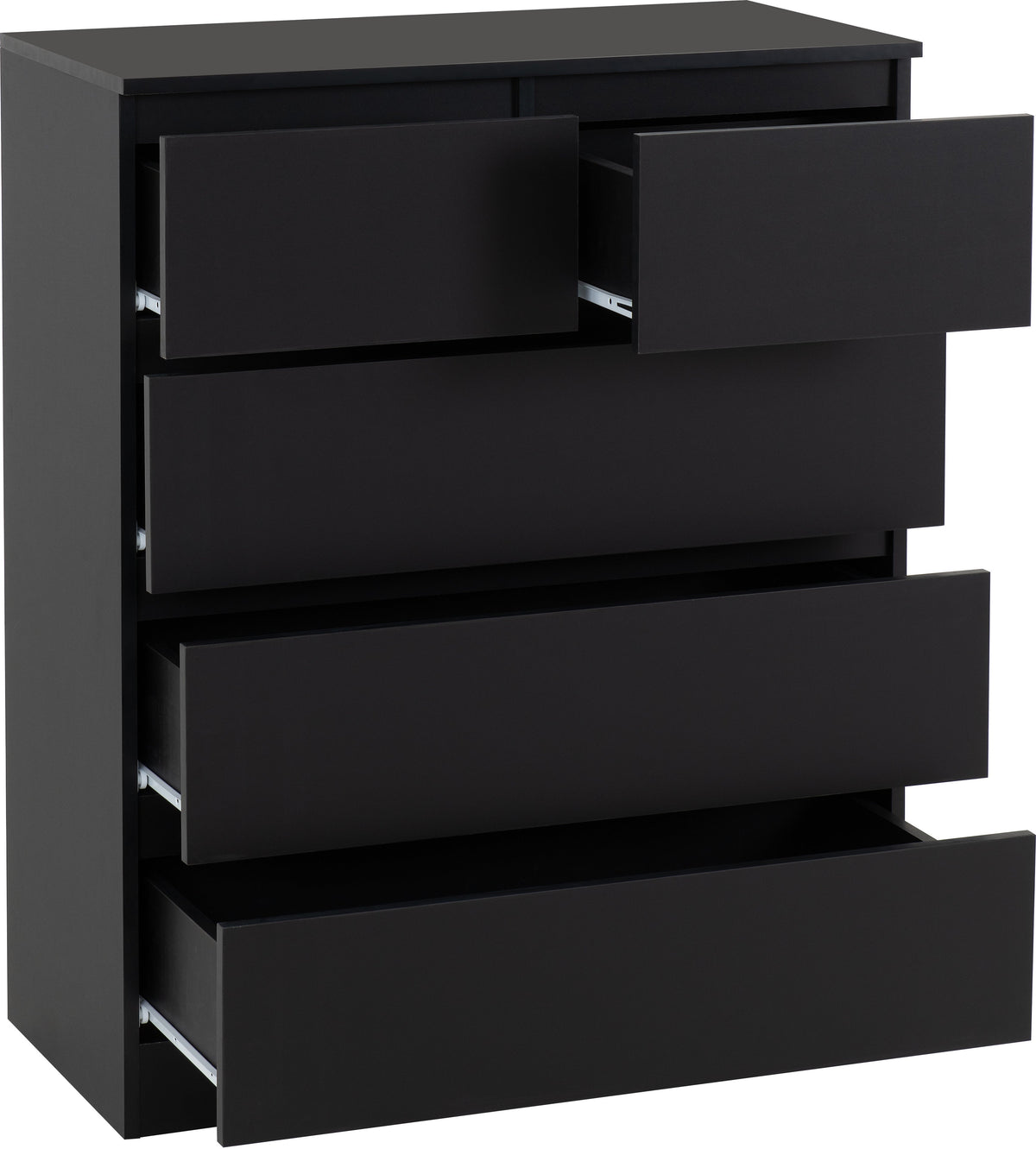 Malvern 3+2 Drawer Chest - Black - view 8