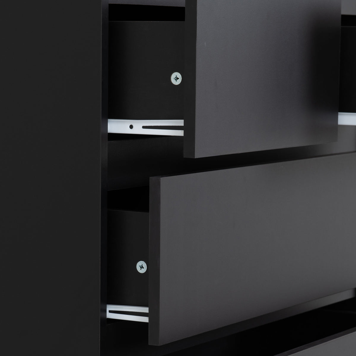 Malvern 3+2 Drawer Chest - Black - view 4