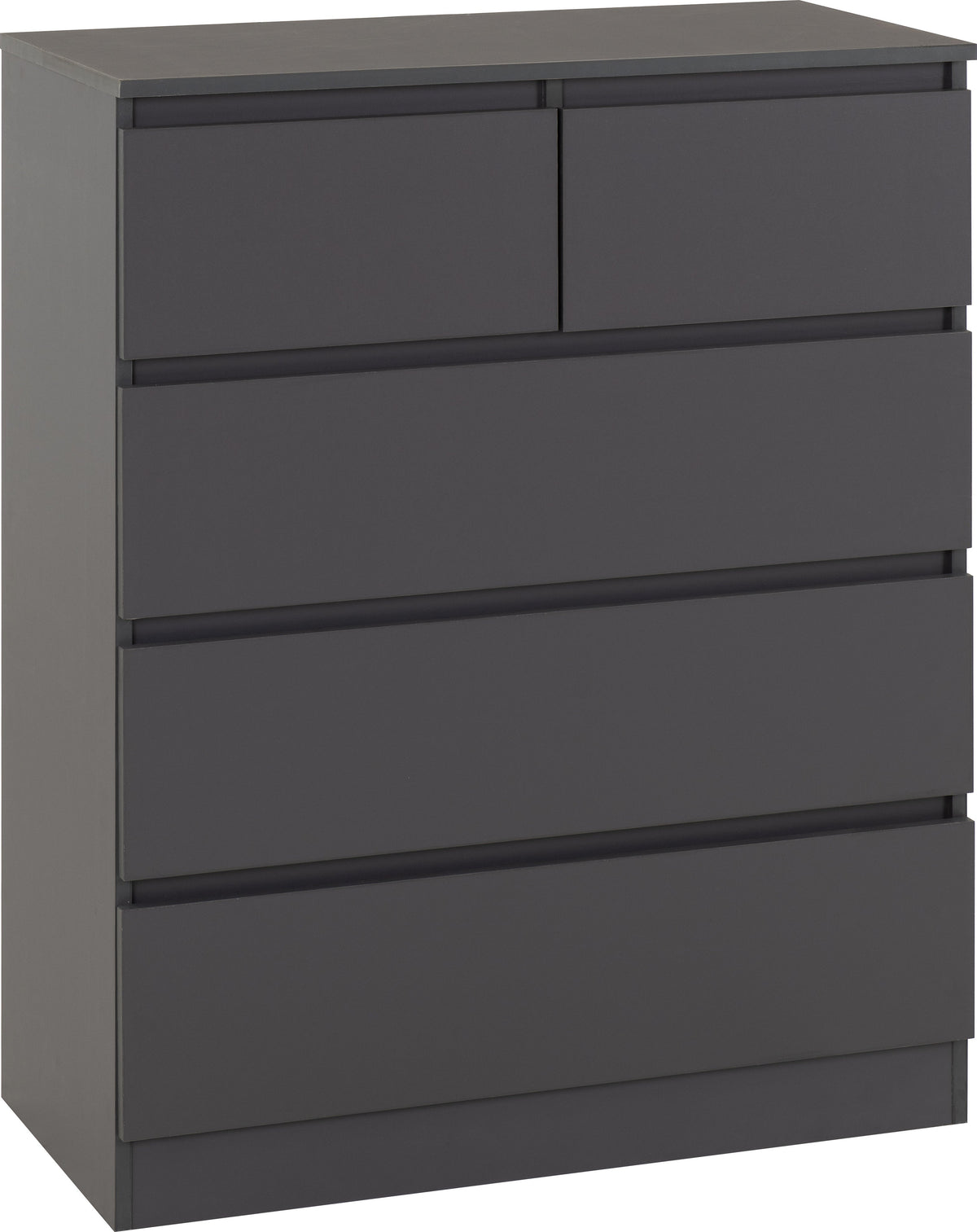 Malvern 3+2 Drawer Chest - Grey - view 9