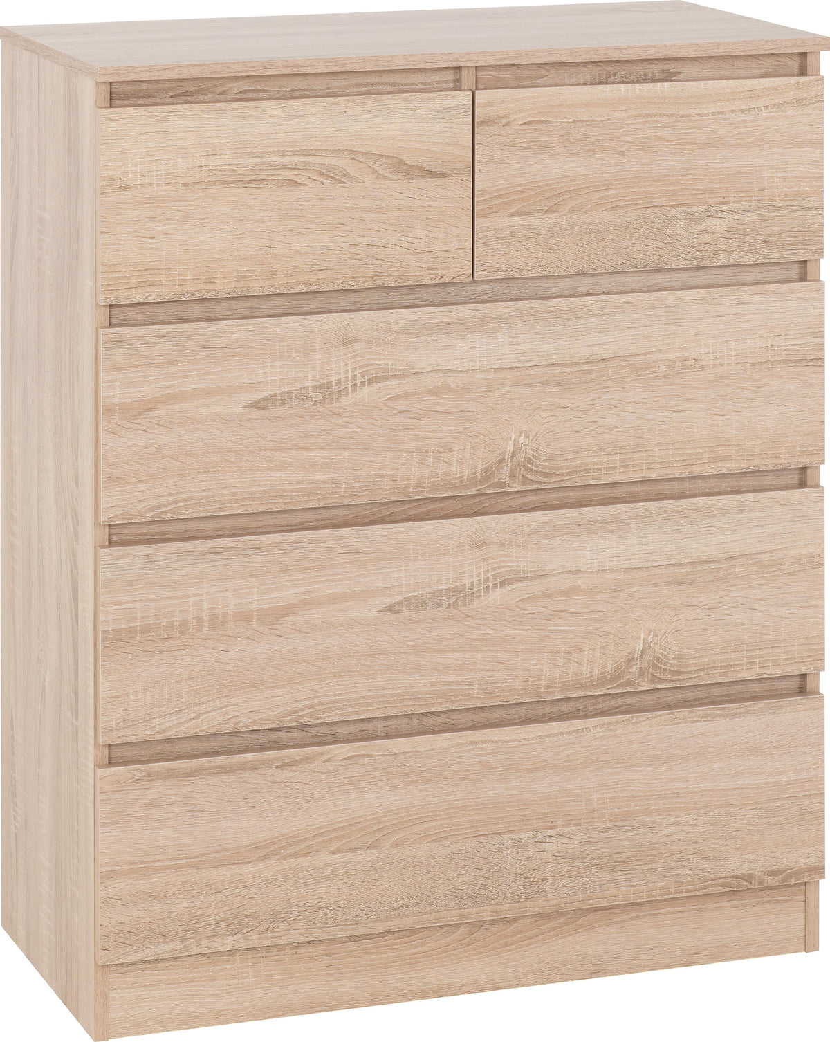 Malvern 3+2 Drawer Chest - Sonoma Oak Effect - view 9