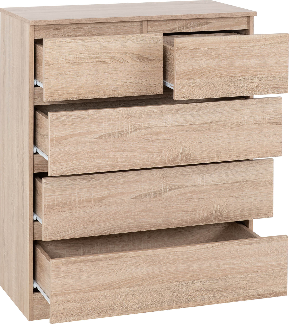 Malvern 3+2 Drawer Chest - Sonoma Oak Effect - view 8