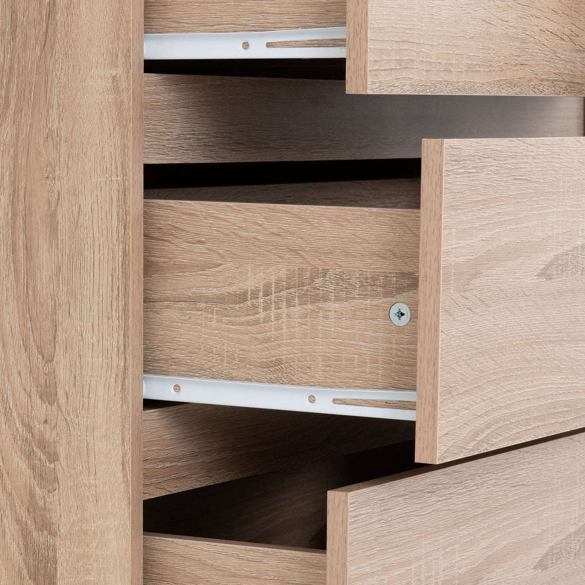 Malvern 3+2 Drawer Chest - Sonoma Oak Effect - view 4