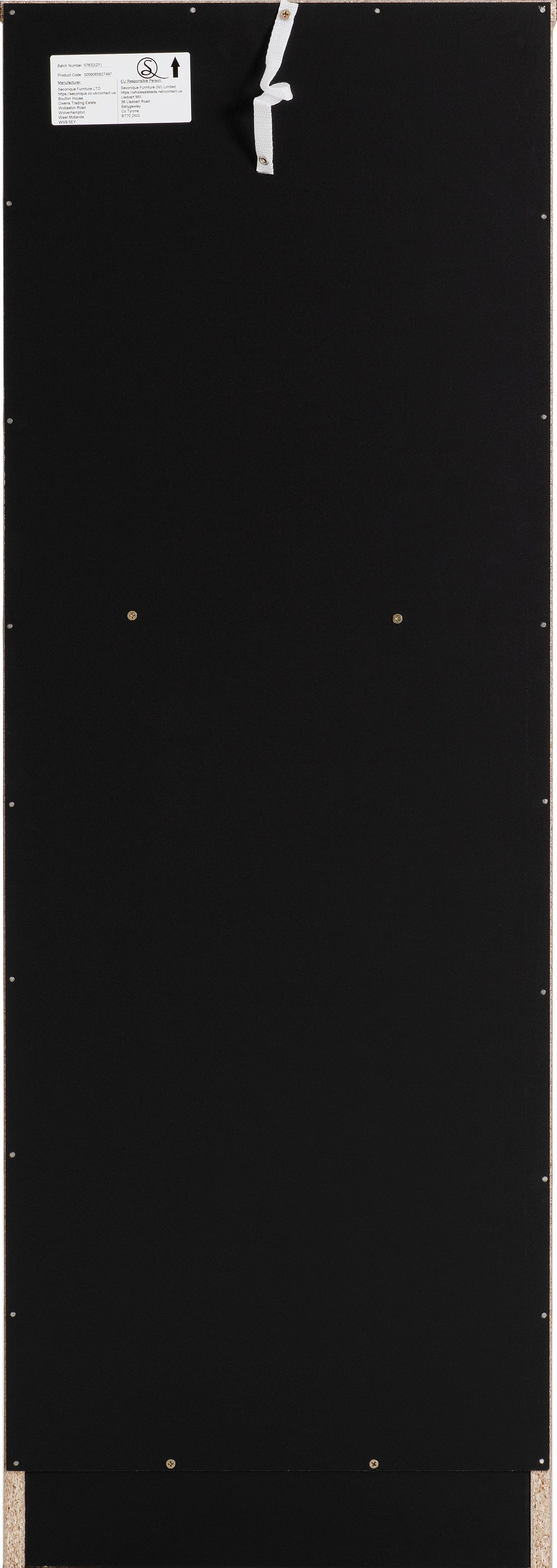 Malvern 5 Drawer Narrow Chest - Black - view 5