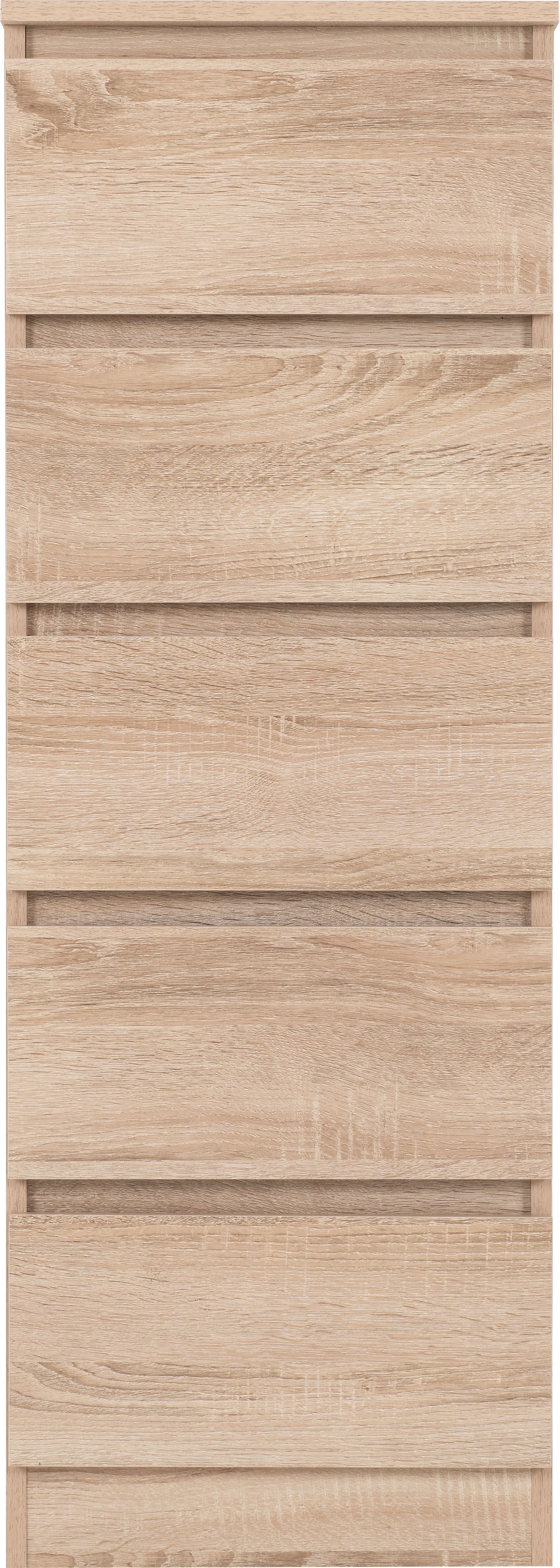 Malvern 5 Drawer Narrow Chest - Sonoma Oak Effect - view 7