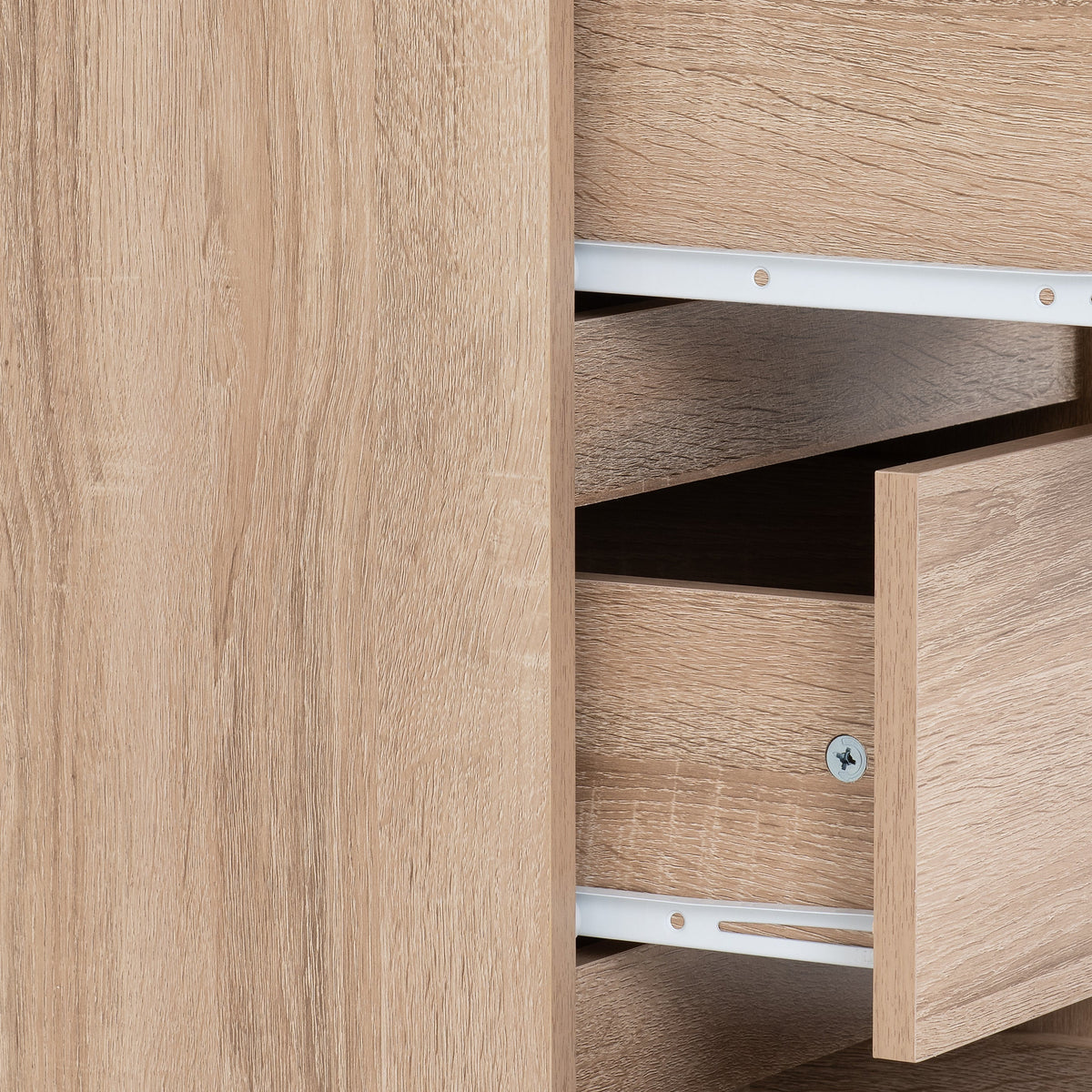 Malvern 5 Drawer Narrow Chest - Sonoma Oak Effect - view 4