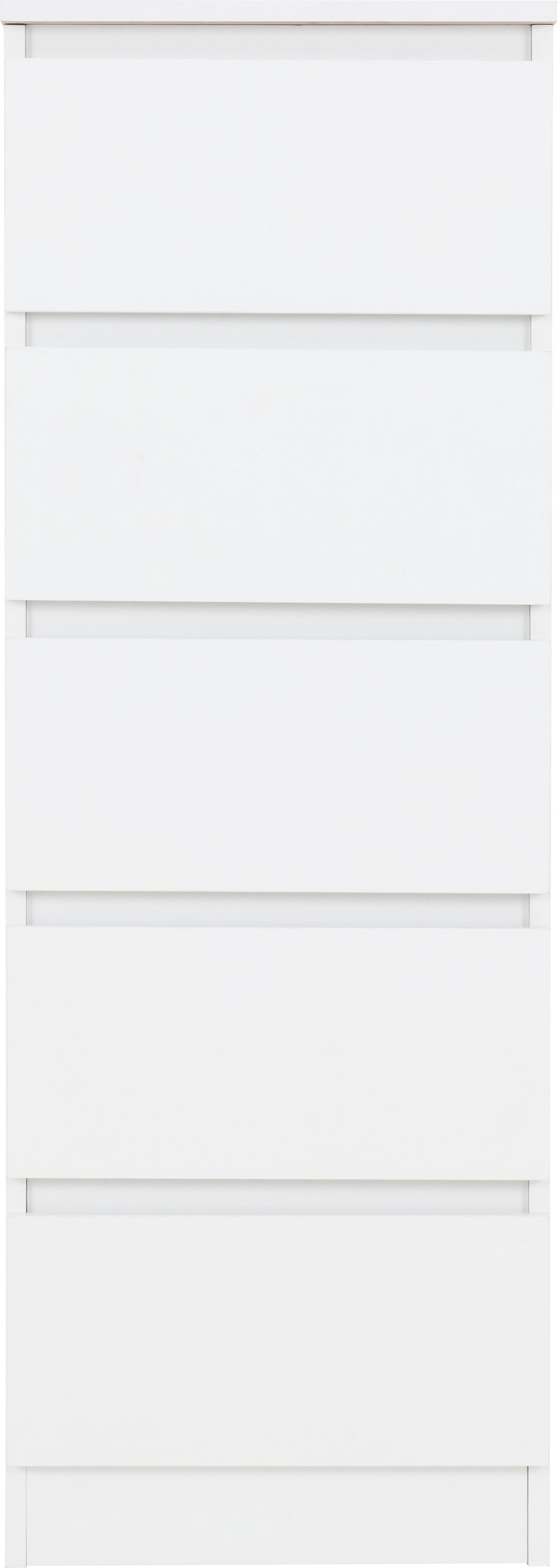 Malvern 5 Drawer Narrow Chest - White - view 7